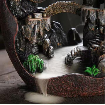 Backflow Wierookhouder met Rookwaterval | Resin Decoratie, Verzenden, Nieuw in verpakking