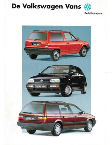 1992 VOLKSWAGEN VANS BROCHURE NEDERLANDS, Nieuw, Volkswagen, Author