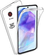 Galaxy A55 5G 360° Ultra Clear Hybrid PC + TPU Hoesje, Ophalen of Verzenden, Nieuw