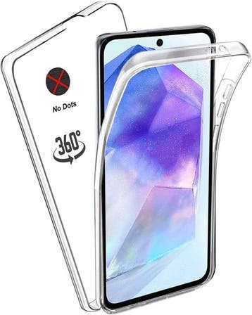 Galaxy A55 5G 360° Ultra Clear Hybrid PC + TPU Hoesje, Ophalen of Verzenden, Nieuw
