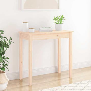 vidaXL Wandtafel 80x40x75 cm massief grenenhout, Verzenden, Nieuw, 60 cm of meer