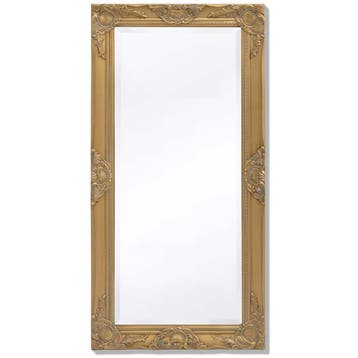 vidaXL Wandspiegel Barok 100 x 50 cm goud, Verzenden, Nieuw