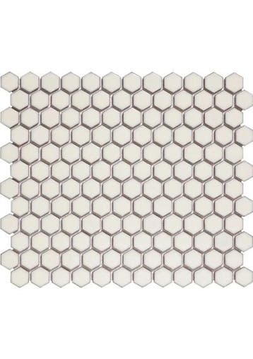 The Mosaic Factory Barcelona Hexagon Extra White Edge Gloss, Ophalen of Verzenden, Nieuw