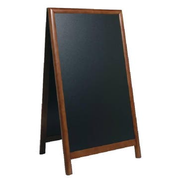 Securit Deluxe Stoepbord Donkerbruin Rubberhout 70x120 cm, Verzenden, Nieuw in verpakking