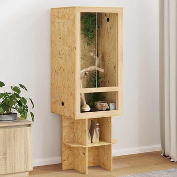 vidaXL Terrarium Bruin 50 x 50 x 150 cm OSB, Verzenden, Nieuw