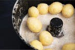 Aardappelschiller elektrisch - Aardappelschilmachine- Zwart, Verzenden, Zo goed als nieuw
