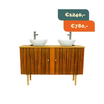Badkamermeubel | Morris Of Glasgow | Vintage | Teak |  4210, Minder dan 50 cm, 75 cm of meer, Ophalen of Verzenden, Zo goed als nieuw