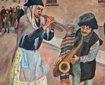 École valencienne (XX) - Les Musiciens de rue - NO RESERVE