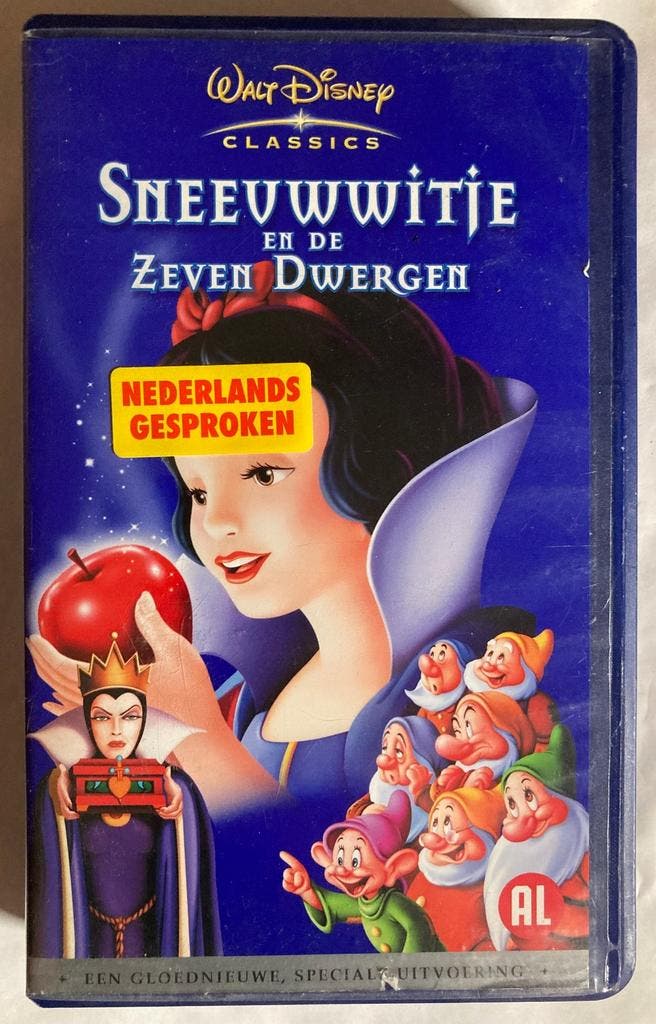 SNEEUWWITJE EN DE ZEVEN DWERGEN (VHS), Cd's en Dvd's, VHS | Film, Gebruikt, Verzenden