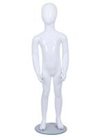 Faceless etalagepop kind glossy wit 4 jaar mt 104 ZMYKA02-GW
