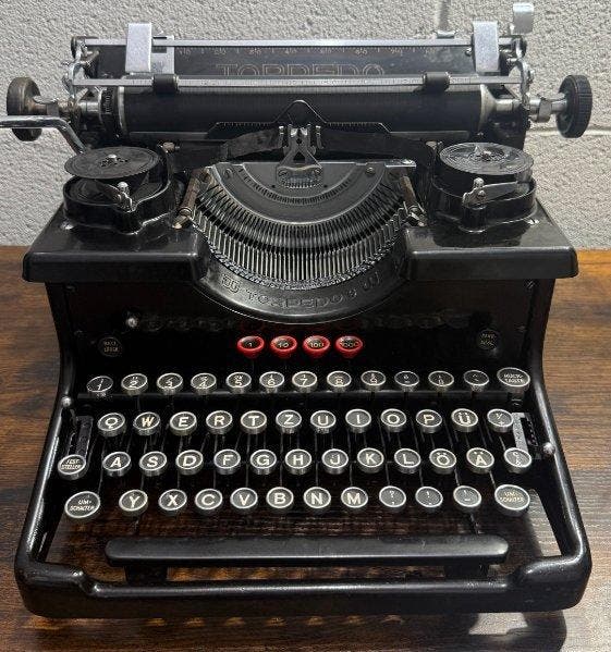 Torpedo 6 - Typemachine - 1930-1940, Antiek en Kunst, Kunst | Designobjecten