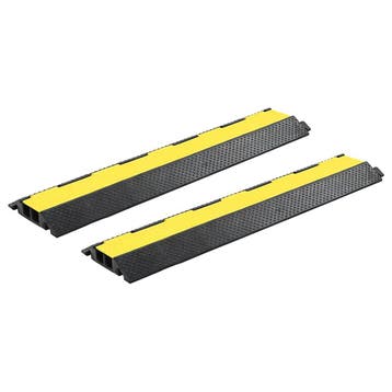 vidaXL Kabelbeschermer drempels 2 st 2 tunnels 101,5 cm, Huis en Inrichting, Verzenden, Nieuw