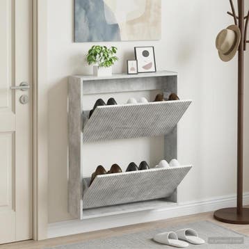 vidaXL Wandgemonteerde Schoenkast ARNHEM 71 x 17 x 86 cm, Verzenden, Nieuw