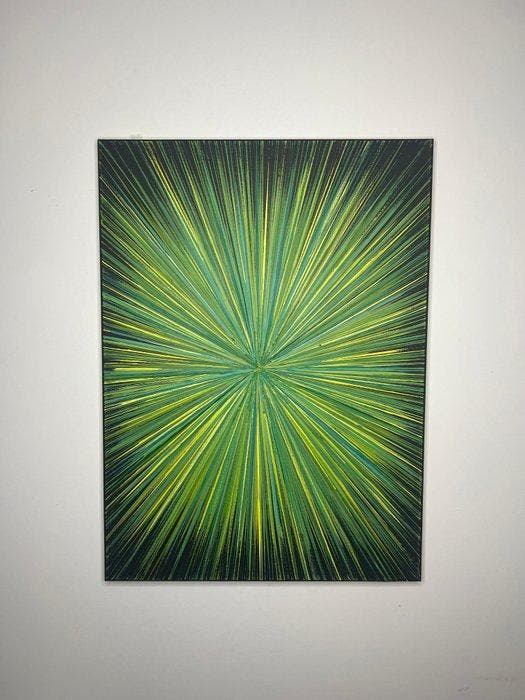 V.M - Stellato verde, Antiek en Kunst, Kunst | Schilderijen | Modern