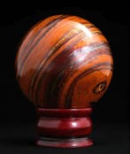 Gouden Tijgeroog Bol - 1120 g - 90 mm - India Bol - Hoogte: