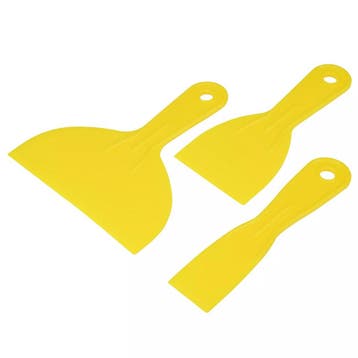 Plamuurmes Kunststof,  Plastic Afstrijk Mes 3 Delig, Plamuur, Ophalen of Verzenden, Nieuw
