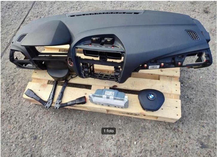 Dashboard + Airbags + Veiligheidsgordels BMW F20 F21 Serie 1, Auto-onderdelen, Dashboard en Schakelaars, Gereviseerd, BMW, Verzenden