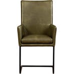 Leren eetkamerstoel Ruler - Granada Moss (olijf/groen) -, Huis en Inrichting, Stoelen, Overige kleuren, Nieuw, Ophalen of Verzenden