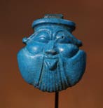 Oude Egypte, Amuleet van de god Bes - 2.7 cm