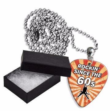 Rockin' Since the 60's plectrum ketting, hanger of oorbellen, Ophalen of Verzenden, Nieuw