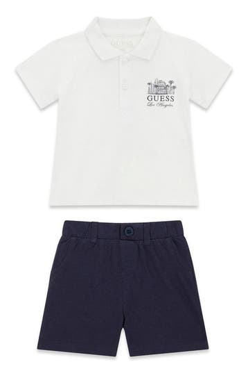 Guess jongens baby set polo korte broek - 68 (4-6 maanden), Ophalen of Verzenden, Nieuw
