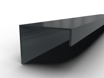 Afdekkap zijkant - Antraciet (RAL 7016)-5000 mm, Doe-het-zelf en Verbouw, Metalen, Ophalen of Verzenden, Nieuw