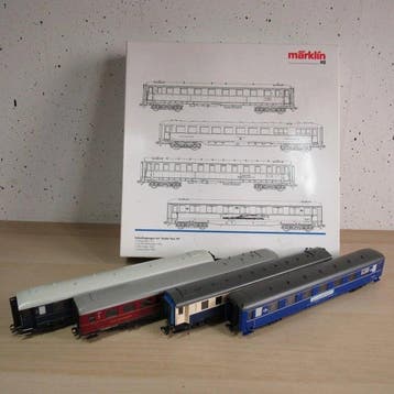 Märklin H0 - 42752 - Modeltrein personenwagonset (4) - Set, Hobby en Vrije tijd, Nieuw