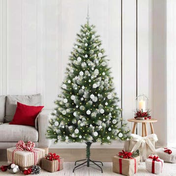 vidaXL Kunstmatige Scharnierende Kerstboom met Bedekte, Diversen, Kerst, Verzenden, Nieuw