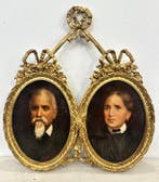 Francesco Ghittoni (1855-1928) - Coppia di ritratti