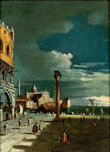 Francesco Zanin (1824-1884), Attributed to - Venice, view of, Antiek en Kunst
