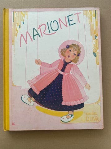 Lidow - Marionet - met Kleurplaten en Tekeningen - ca. 1946, Antiek en Kunst, Verzenden