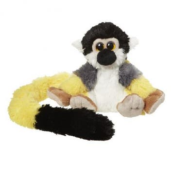 Pluche gele eekhoorn aap 16 cm - Knuffel apen, Ophalen of Verzenden, Nieuw