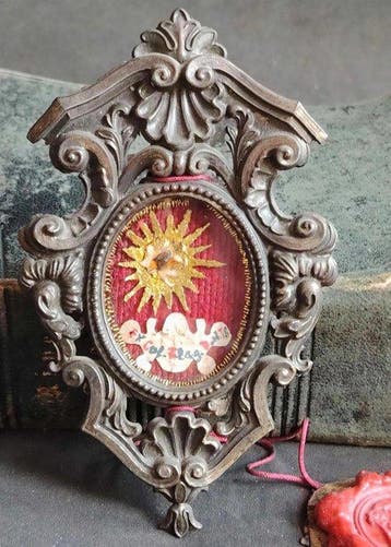Reliekhouder - Brons - 1850-1900 - Uit de Flagellatiekolom -