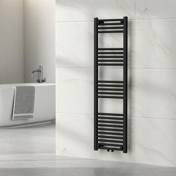 [neu.haus] Handdoekradiator Voss 140x40x3 cm zwart, Verzenden, Nieuw