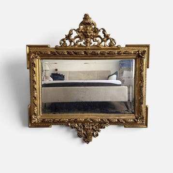 Spiegel - Hout, Vast, IJzer - Koning Louis XV-stijl (1855)