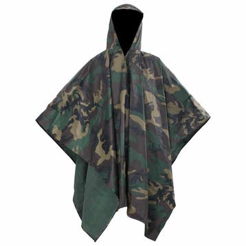 vidaXL Regenponcho voor kamperen/wandelen leger waterdicht, Verzenden, Nieuw