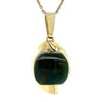 Gouden vintage hanger met jade 14 krt, Ophalen of Verzenden, Nieuw