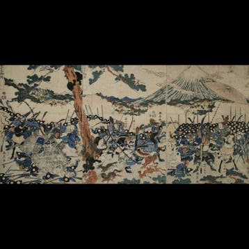 Katsukawa Shuntei /  (1770–1824) Fuji no Mikari —, Antiek en Kunst
