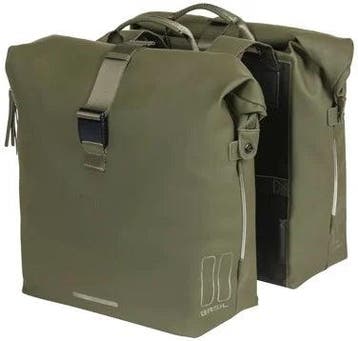 Dubbele fietstas Basil SoHo Nordlicht - 41 liter - mosgroen, Verzenden, Nieuw
