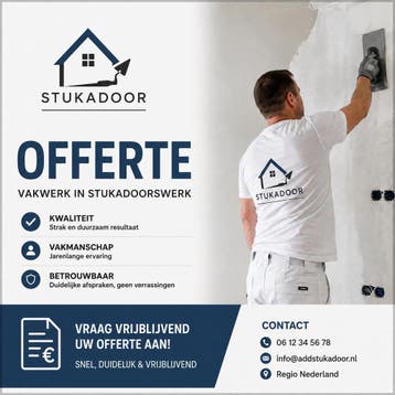 Gratis Stukadoor Offertes: snel 5 Gratis Offertes, Diensten en Vakmensen, Stukadoors en Tegelzetters, Metselen