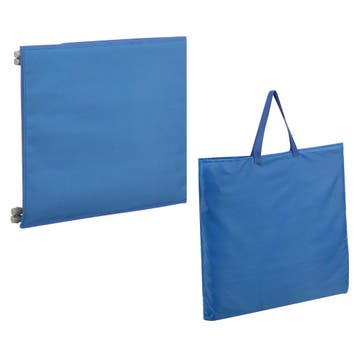Strandmat Donostia met rugleuning set van 2 blauw [en.casa], Verzenden, Nieuw
