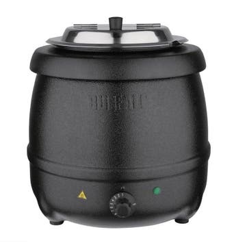 Soepketel zwart 10 liter |  36(h)x34,5(Ø)cm Buffalo, Verzenden, Nieuw in verpakking