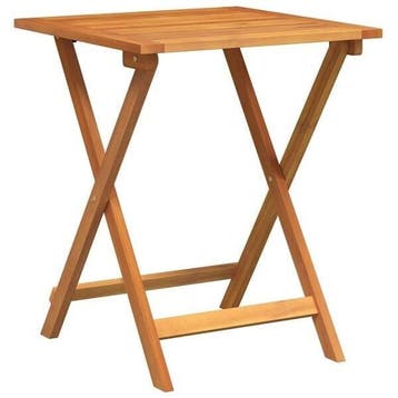 Balkontafel Acaciahout 60cm | Laatste Stuk!, Ophalen of Verzenden, Zo goed als nieuw, Vierkant, Hout