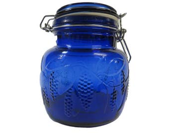 Voorraadpot - Weckpot met fruit motief, Verzenden, Gebruikt