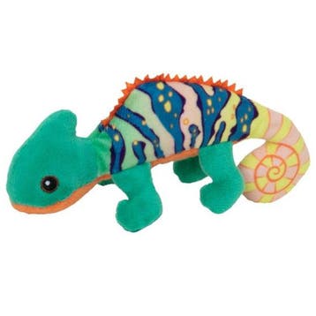 Nature Planet kameleon knuffel - pluche - multi kleur - 13, Verzenden, Nieuw