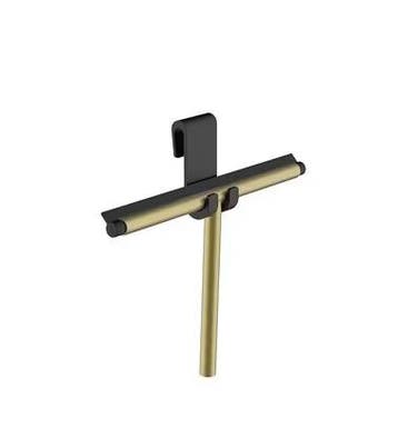 Luxe raamwisser met flexibele glashaak geborsteld messing, Ophalen of Verzenden, Nieuw, Glas, Bad