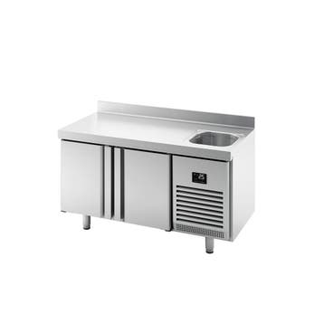 GGM Gastro | Koelwerkbank PREMIUM PLUS - 1468x600mm - inhoud, Verzenden, Nieuw in verpakking, RVS Meubilair
