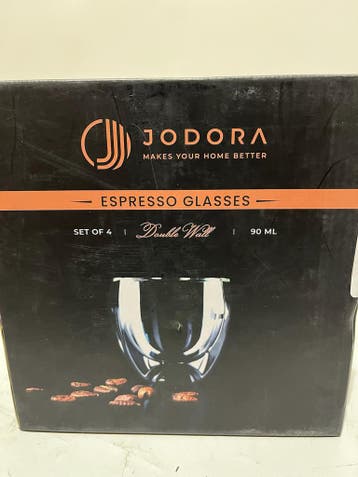 Espresso glazen kopjes Jodora, Ophalen of Verzenden, Nieuw