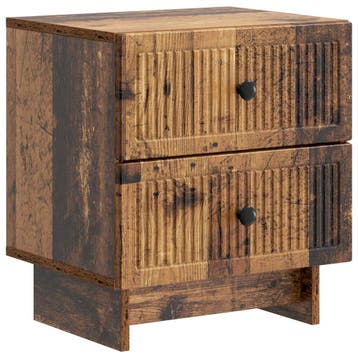 vidaXL Nachtkastje met lade Oud hout 43 x 34,5 x 47,5 cm, Minder dan 45 cm, Verzenden, Nieuw, Minder dan 55 cm