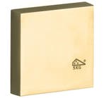 SKG3 blindrozet buiten Bauhaus messing PVD, Verzenden, Nieuw